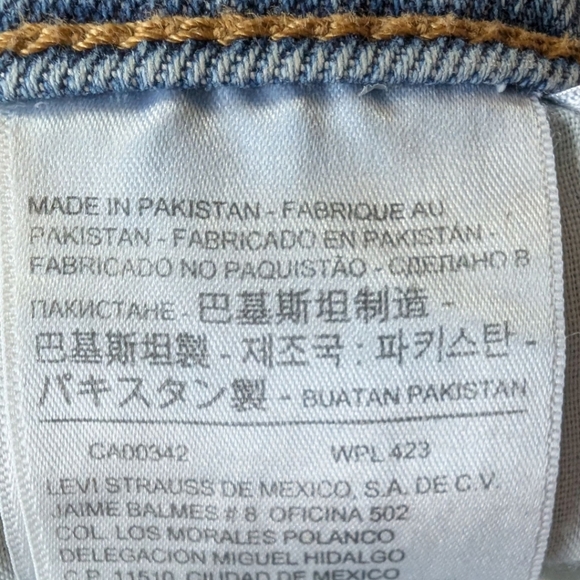 Levi's Wedgie Fit Ankle Jeans Light Wash Cotton Denim Button Fly Women's size 27 - Picture 12 of 16